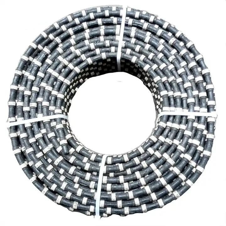 Diamond Wire Saw Rope Cutting Granite