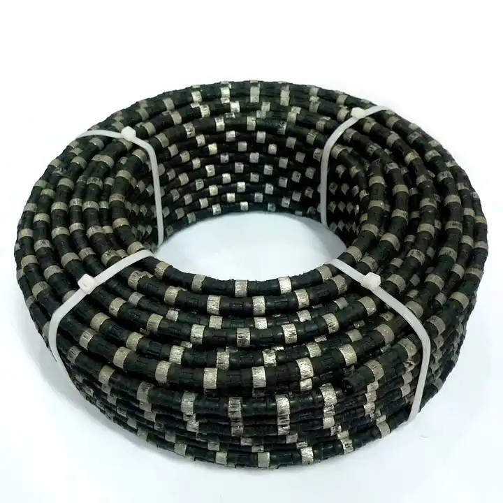Diamond Wire Saw Rope Cutting Granite